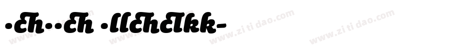 Sauna Black字体转换
